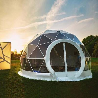 China Good Quality Winter Camping 6m Diameter UV-Resistant / Fire Retardant / Waterproof Dome Tents Around Canvas Glamping Geodesic Dome for sale