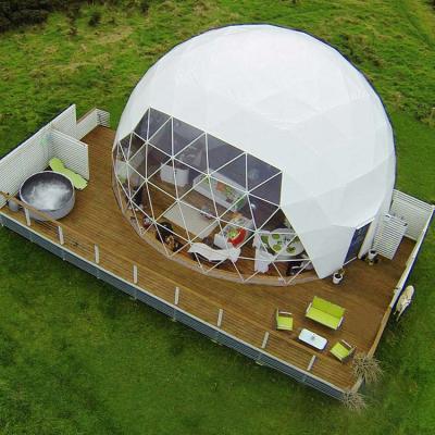 China 6m 7m 8m Winter Igloo Geodesic Dome Hotel Glamping UV-Resistant/Fireproof/Waterproof Home Dome for sale