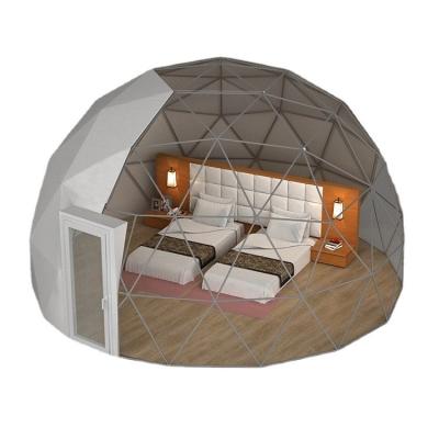 China luxury hotel geodesic dome waterproof UV-resistant/fire-retardant/waterproof kit glamping 6m dome tents house for sale