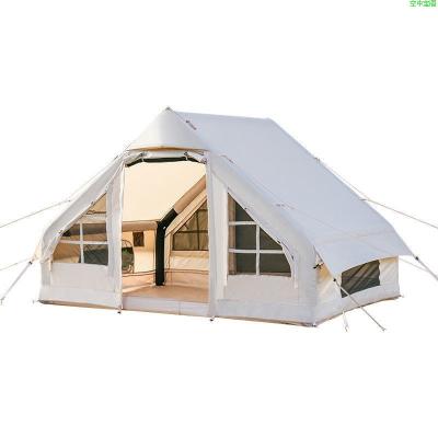 China Large Two Room Multi House Waterproof Inflatable Air Tent Outdoor Inflatable People Camping Tent Straight Bracing Type for sale