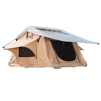 China Extended type 4*4 canvas car camping roof top tent for sale for sale