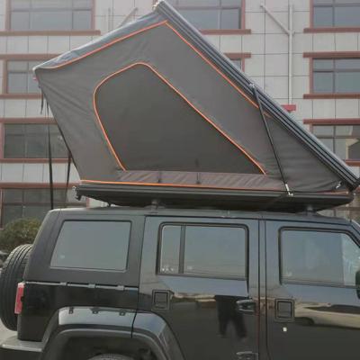 China Straight Tying Type Car Top Tent SUV Car Top Tent Aluminum 4 Person Roof Top Tent Truck Outdoor Rich Camping for sale