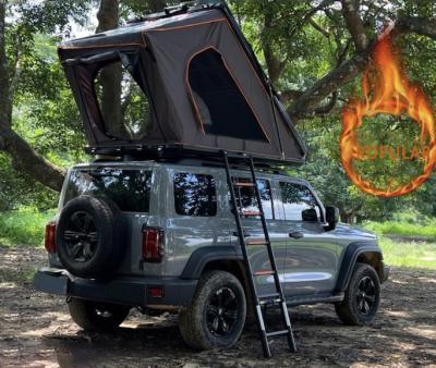 China Straight Tying Type Top Roof Car Tent for SUV Camping Rooftop Outdoor Camping Rise Tent for sale