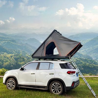 China Straight Tie Type Outdoor Car Shell Roof Camping Tent Aluminum Waterproof Shell Roof Top Tent For Folding for sale