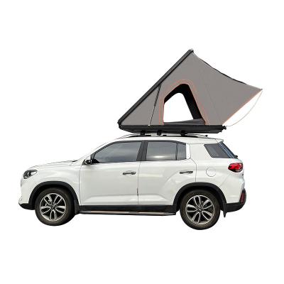 China Straight Brace Type Overland Vehicle Systems Clamshell Aluminum Roof Top Tent High Quality Aluminum Hard Shell Roof Top Tent for sale