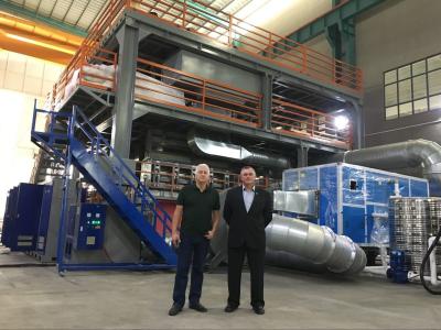 China Tela não tecida de AF-3200mm PP Spunbond que faz a máquina, linha de produção não tecida da tela de S SS SMS à venda