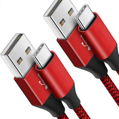 China Mobile Type C Usb Fast Charging Cable Type C Usb COMPUTER Alloy Micro One Nylon Braided Shaving Charger Cable for sale