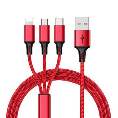 China High quality cheap camera factory price 3 in 1 multi function charging data cable high quality adapter cable for type-c use for sale