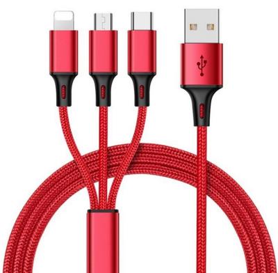 China High Quality Camera Cheap Price 3 In 1 Type 2a Fast Charge Data Transfer Usb Cable For Phone for sale