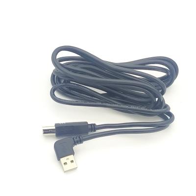 China Electronics Products USB Data Sync Printer Cable Lead 2m USB BLACK 2H0 Right Angle To BOM Cable For Computer / Printer for sale