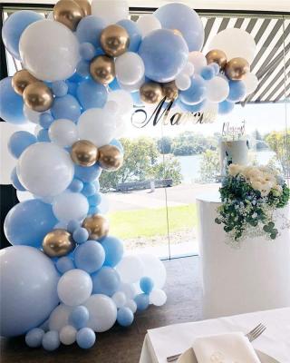 China Blue Balloon Garland Party DIY Display Gold Kit and Balloon Arch Party Supplies Decorations for sale