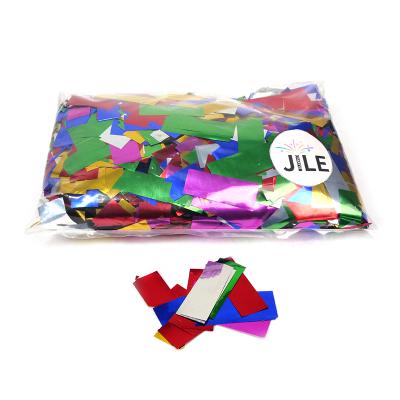 China Mylar Explosion Proof Confetti Rectangle Confetti Factory Explosion Proof Metallic Mylar Wholesale for sale