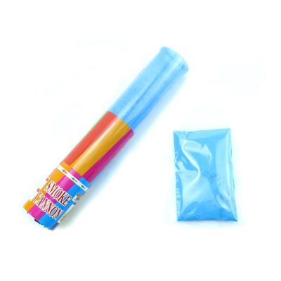 China Colorful Paper/PVC Tube Holi Powder Smoke Cannon Confetti Snap Button For Color Run for sale