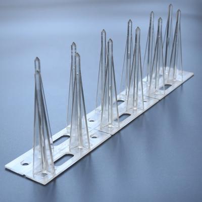 China Disposable Hot Selling Fully Plastic Transparent Anti Bird Spikes for sale