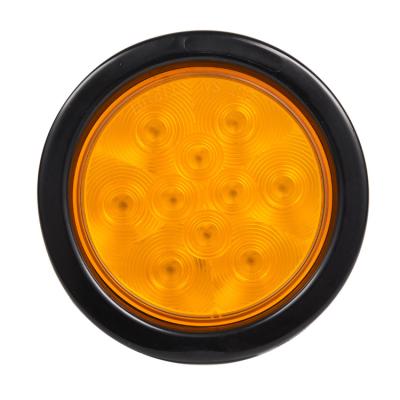 China 10 LED 24V 4 Inch Turn Around Amber Stop Tail Light luz de la cola Kit Boat Truck Neon Flowing Tail Lights for sale