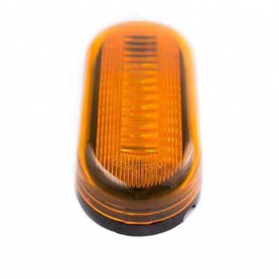 China 4 PC Lens x 2 Inch 4 Inch Diode Amber Led Side Marker Light Oval 12V 24V Truck Trailer Clearance Lamp 12V 24V for sale