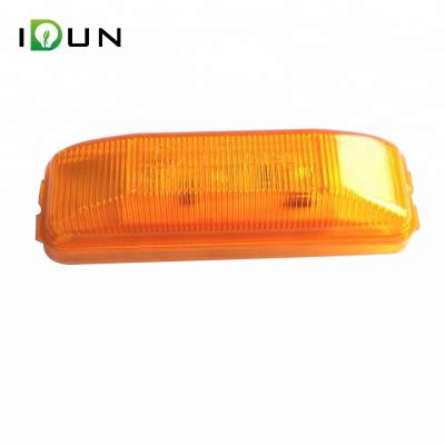 China Amber Rectangle 3 Inch Piranha LED Truck Trailer RV Van Side Marker Clearance Lights 4 PC Lens for sale