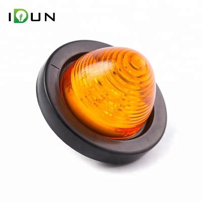 China PC Lens 2 Inch Hive 3,4,6 Piranha LED Truck Trailer Clearance Lamp Side Marker Lights for sale