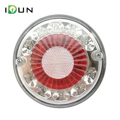 China PC+PP 5.5 Inch LED Burger Rear Lamp Lorry Stop Turn Tail Light Truck Trailer Forklifts for sale