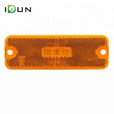 China PC Lens 4 Inch Amber Piranha 3 LED Marker Car Truck Trailers Light Reflector for sale