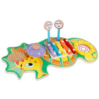 China Kids Baby Friendly Cartoon Eco Toys Cartoon Musical Instruments Xylophone Wooden Toys For Babies for sale