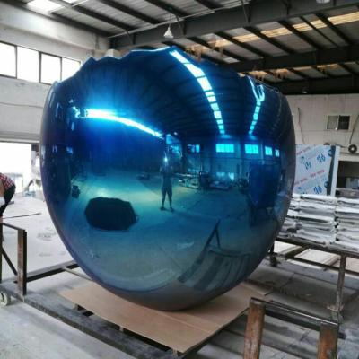 China Contemporary China Garden Sphere Statue Art Sculptures Eggs Outdoor Stainless Steel for sale