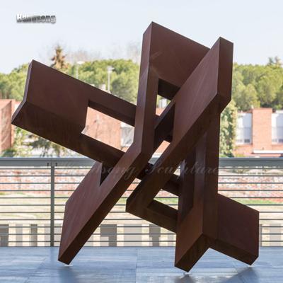 China China Large Public Park Abstract Metal Sculpture Indoor Outdoor Artwork Corten Steel Sculpture for sale