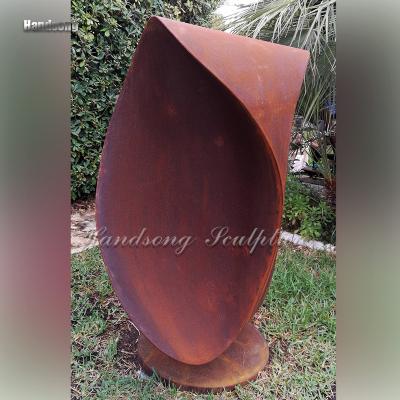 China Large Park China Metal Artwork Sculpture Indoor Outdoor Public Abstract Garden Sculpture Corten Steel Sculpture for sale