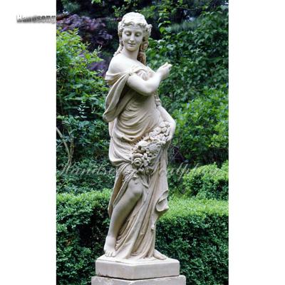 China Medium Custom Outdoor Cemetery Sculpture China Garden Vintage Sculpture European Art Female Character Sculpture Stone for sale