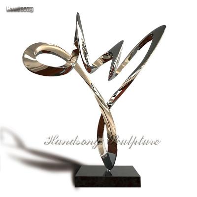 China Stainless Steel Interior Contemporary Modern Design Custom Art Metal Abstract China Art Sculpture for sale