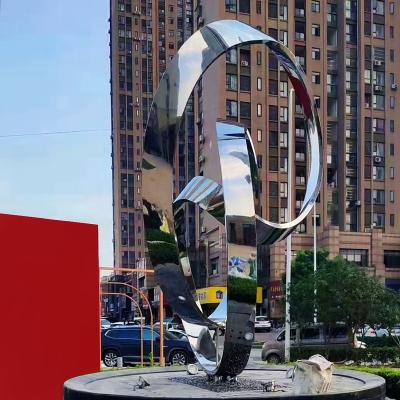 China China Handmade Modern Metal Urban Modern Art Garden Abstract Stainless Steel Abstract Outdoor Sculpture Large for sale