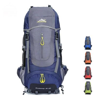 China With USB Camping Outdoor Sports Bag Backpack Waterproof Gym With Rain Cover For Climbing 40l Hiking Rucksack for sale