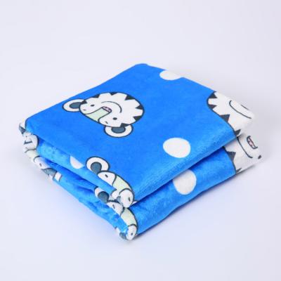 China PORTABLE low MOQ and high quality white flannel blanket can be printed with specific pattern for sale