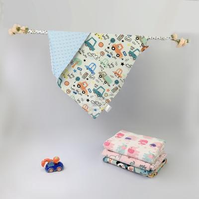 China Customized Simple Folded Design Household Minky Super Soft Baby Blankets On Sale for sale