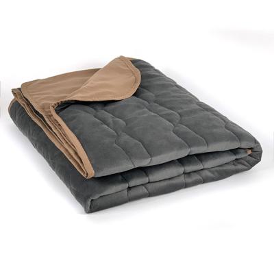 China High Quality Single Folded Rectangular Solid Flannel Fleece Travel Airline Blankets for sale