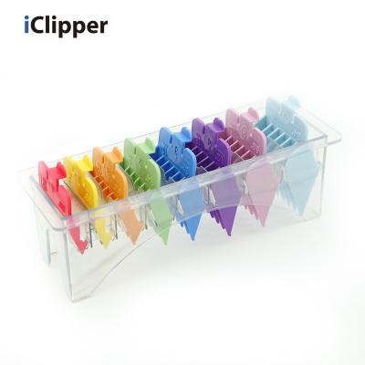 China ICLIPPER-8Pcs Universal Compact Colorful Replacement Guide Comb Clipper Limit Comb Clipper Attachment for sale