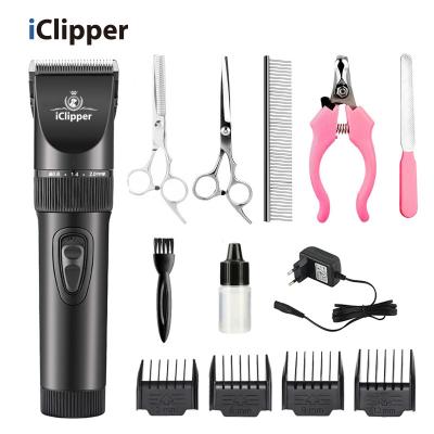 China Electric Rechargeable Dog Cat Hair Clippers Dog Grooming Razor Hair Cutter Machine Household iClipper-P7 for sale