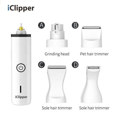 China Dogs iClipper-N5 3 in 1 Professional Pet Grooming Trimmer Dog Cat Nail Clipper Set Clipper for sale