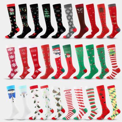 China Festival Decoration Selection Explosions Christmas Socks Adult Pressure Socks Halloween Compression Socks Factory Outlet for sale