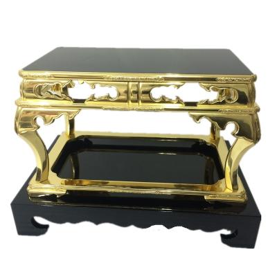 China Handmade High Quality Japanese Wooden Buddhist Temple Decorative Offering Table with Gold Leaf for sale