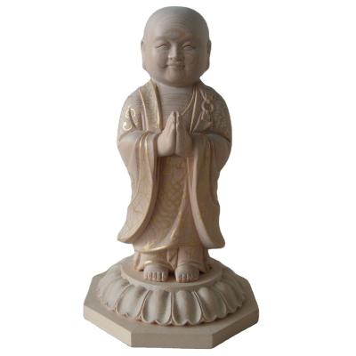 China Religious China Japan Style Buddha Statue Carvings Handmade Buddhism Wooden Crafts for sale