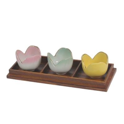 China Japanese Restaurant Japanese Tableware Wooden Serving Tray for sale