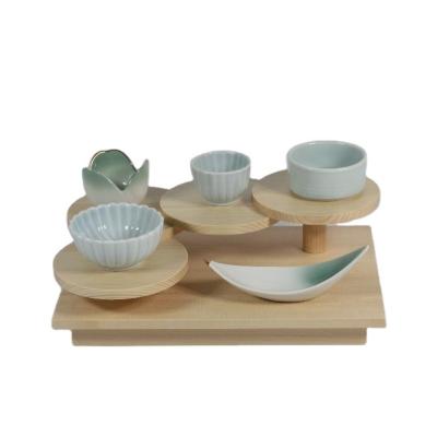 China Japanese Tableware Restaurant Japanese Traditional Wooden Serving Tray for sale