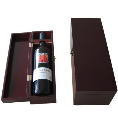 China MDF Wine Packaging Handmade Painting Wooden Box for sale