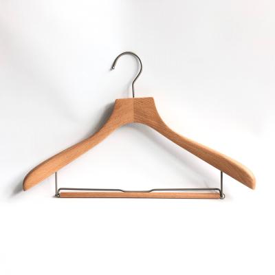 China CLASSIC FSC Certified OEM Japan High Quality Best Seller Clothes Hanger With Sliding Bar for sale