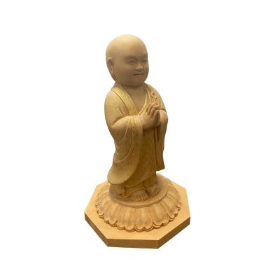 China Japan Home Decoration Handicraft Wood Carving Buddha Statue for sale