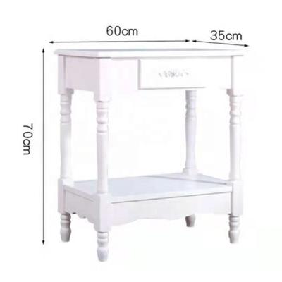 China Handmade Modern Luxury Wooden White Drawer Wooden Table for sale