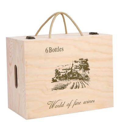 China Europe High Grade Solid Wooden Wine Box Packaging for sale