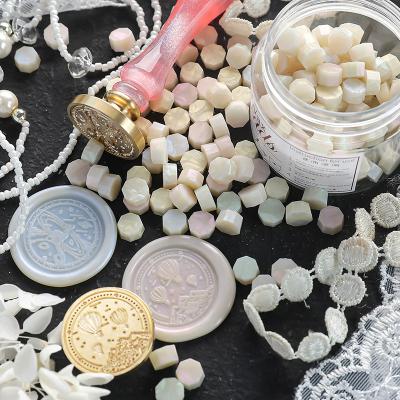 China Colorful Decoration Wax Beaded Particles Polarized Wax Sealing Bead Sealing Wax Particles Stamp Materials Wrap Sealing for sale