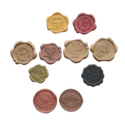 China Factory Price Eco-friendly Custom Seal Sticker Wax Self Adhesive 3D Sealing Wax Stickers Self Adhesive Water Resistant Stickers for sale